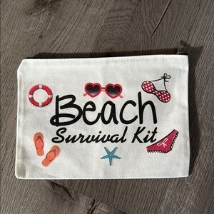 Beach Survival Kit Pouch - White